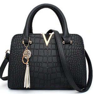 Crocodile Pattern | Bolsas Femininas V Metal Tote